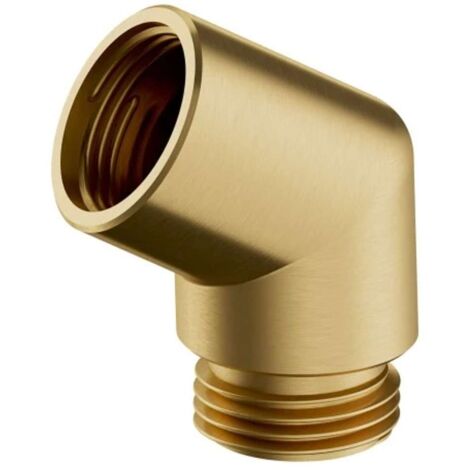 OMNIRES - Adaptador para cabezal de ducha, oro cepillado T87GLB
