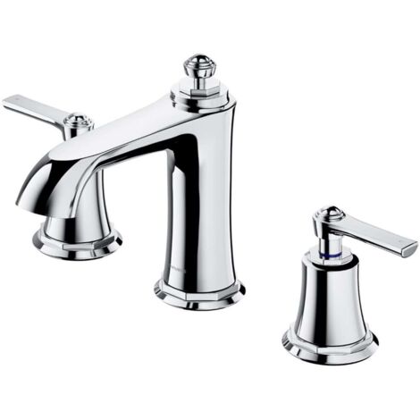 OMNIRES Armance - Grifo de 3 orificios para lavabo, cromo AM5214CR