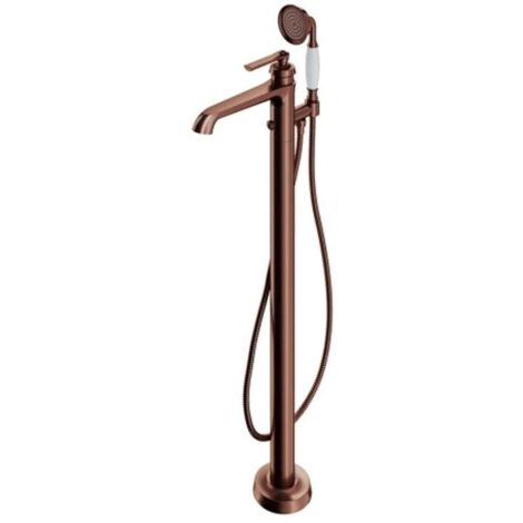 OMNIRES Armance - Mitigeur de baignoire pour montage au sol, avec corps d´encastrement, cuivre brossé AM5233ORB