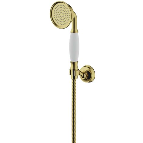 OMNIRES Armance - Set pommeau de douche, support et flexible, laiton brossé ARMANCE-PBSB