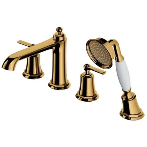 OMNIRES Armance - Wannenrandarmatur, 4-Loch-Montage, Gold AM5232GL