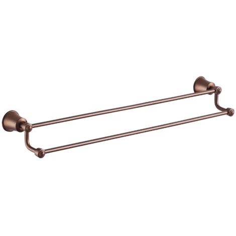 OMNIRES Art Line - Porta asciugamani doppio, lunghezza 65 cm, rame AL53226ORB