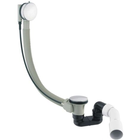 OMNIRES CGS - Garniture de vidage et de trop-plein pour baignoire, longueur 81 cm, chrome TK104-PLUS-3.01+64-SCR
