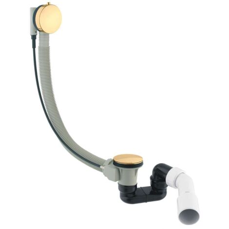 OMNIRES CGS - Garniture de vidage et trop-plein pour baignoire, longueur 81 cm, doré TK104-PLUS-3.04+64-SGL