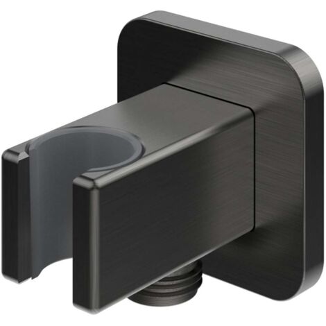 OMNIRES - Codo de pared con soporte, grafito 8815GR