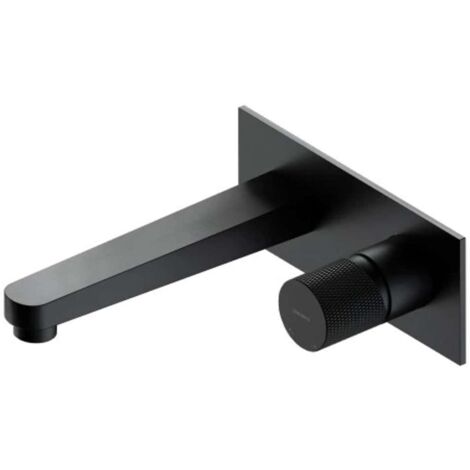 OMNIRES Contour - Miscelatore per lavabo ad incasso, 2 fori, con corpo, antracite spazzolato CT8015AT