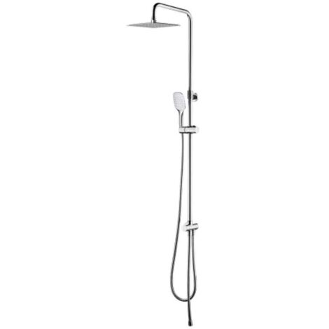 OMNIRES Davis - Set doccia senza miscelatore, 25x25 cm, 3 getti, cromo SYSDAVISCR