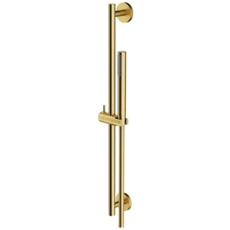 OMNIRES Microphone - Set doccetta, asta e flessibile, oro spazzolato MICROPHONE-SGLB