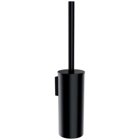 OMNIRES Modern Project - Escobilla de WC de pared, con soporte, negro mate MP60621BL