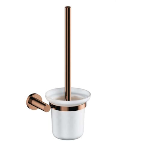 OMNIRES Modern Project - Scopino WC a parete con supporto, vetro latte/rame MP60620CP