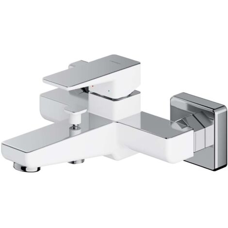 OMNIRES Parma - Grifo de bañera, blanco/cromo PM7430CRB