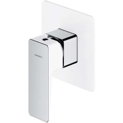 OMNIRES Parma - Mitigeur de douche encastré, avec corps d’encastrement, blanc/chrome PM7445CRB