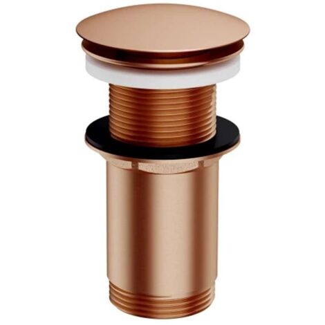 OMNIRES - Piletta di scarico Click-Clack per lavabo, color rame spazzolato A716CPB