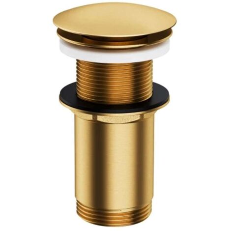 OMNIRES - Salida de lavabo, ClickClack, oro cepillado A716GLB