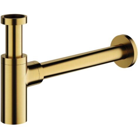 OMNIRES - Sifón de diseño, oro cepillado A186GLB