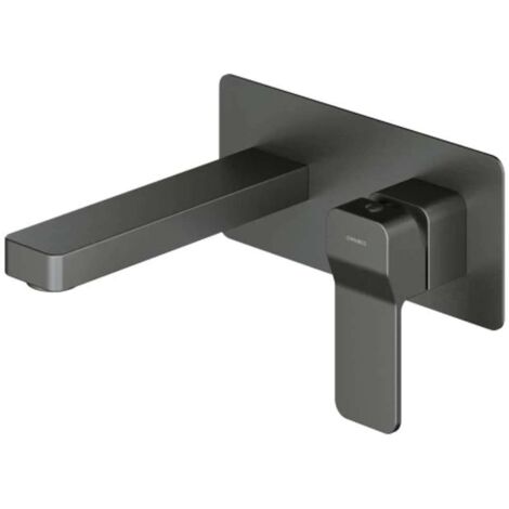 OMNIRES Slide - Grifo de lavabo empotrado, con cuerpo, grafito cepillado SL7715GR
