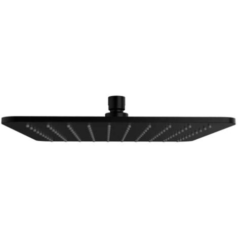 OMNIRES Slimline - Rociador de ducha 25x25 cm, negro mate WG225/OBL