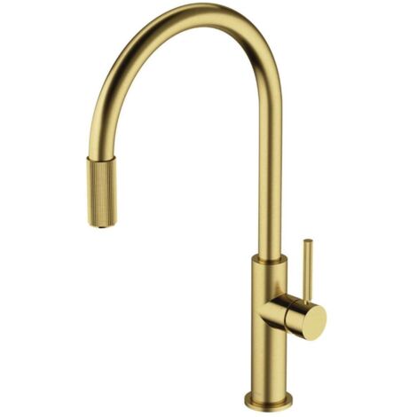 OMNIRES Switch - Grifo de fregadero con dispositivo de filtración, latón cepillado SW9057-FD1BSB