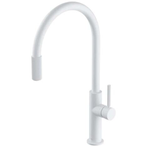 OMNIRES Switch - Grifo de fregadero con función de filtración, blanco mate SW9057WM