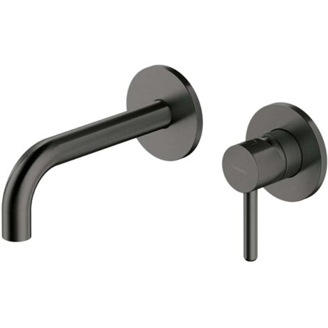 OMNIRES Y - Grifería de lavabo para instalación empotrada, instalación de 2 orificios, con cuerpo, de grafito Y1215HGR