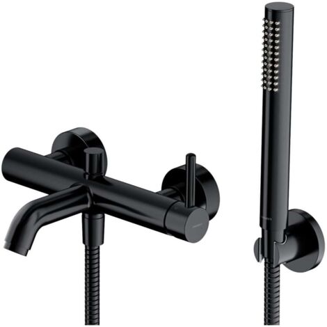 OMNIRES Y - Grifo de bañera con accesorios, negro Y1231BL