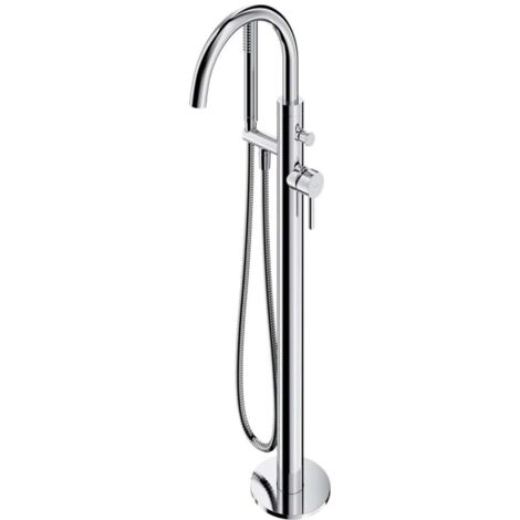 OMNIRES Y - Grifo de pie para bañera, con cuerpo, cromo Y1233-SCR