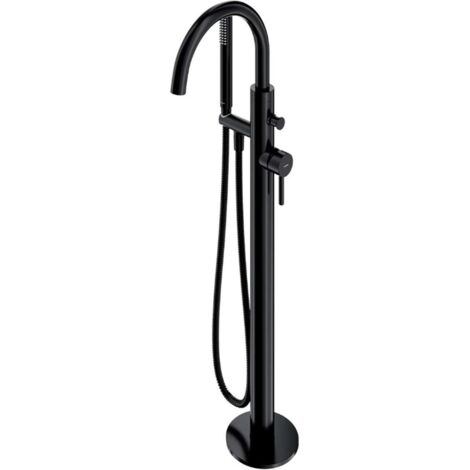 OMNIRES Y - Grifo de pie para bañera, con cuerpo, negro Y1233-SBL