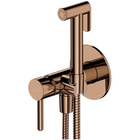 OMNIRES Y - Grifo para bidé empotrado, con ducha, con cuerpo, cobre SYSYBI2CP