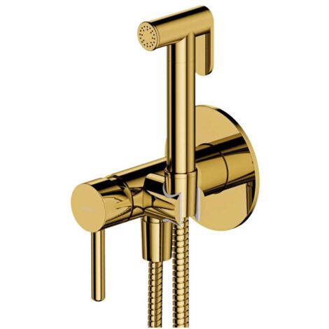OMNIRES Y - Grifo para bidé empotrado, con ducha, con cuerpo, dorado SYSYBI2GL