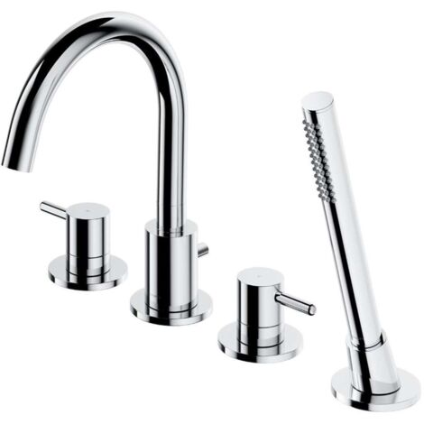 OMNIRES Y - Miscelatore bordovasca, montaggio a 4 fori, cromo Y1232CR