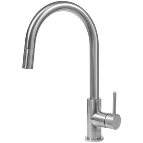 OMNIRES Y - Miscelatore per lavello con bocca di erogazione estraibile, acciaio inox Y1255IN