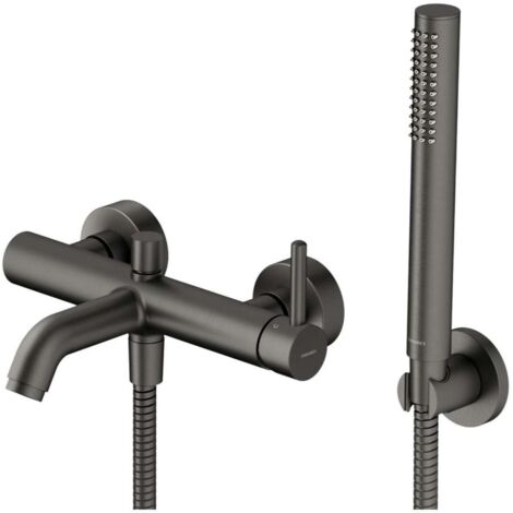 OMNIRES Y - Miscelatore per vasca da bagno, con accessori, grafite Y1231GR