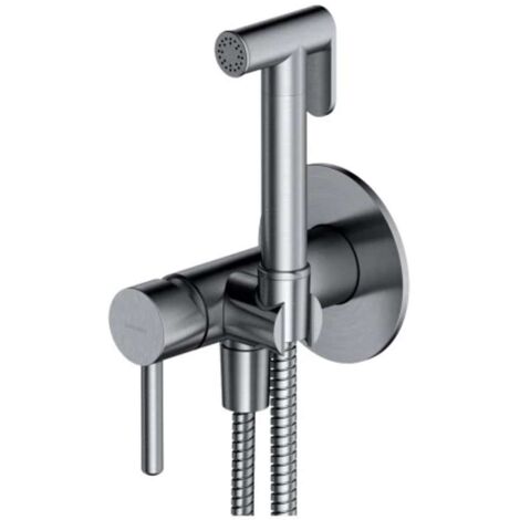 OMNIRES Y - Mitigeur bidet encastré, avec douchette, avec corps d’encastrement, nickel brossé SYSYBI2NI