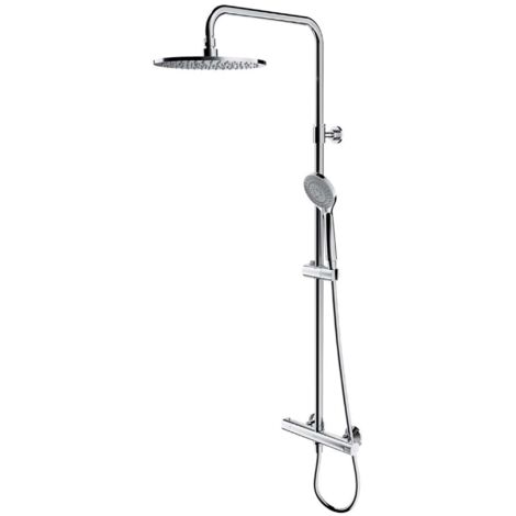 OMNIRES Y - Set de ducha con termostato, diámetro 25 cm, 5 chorros, cromado Y1244LUXLCR