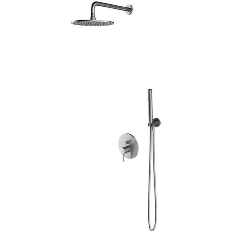 OMNIRES Y - Set doccia con miscelatore da incasso, con corpo incasso, diametro 25 cm, nichel SYSY16NI