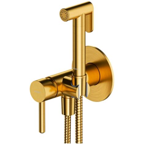 OMNIRES Y - Unterputz-Bidetarmatur, mit Brause, mit Einbaukörper, Gold gebürstet SYSYBI2GLB