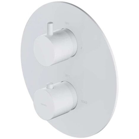 OMNIRES Y - Unterputz-Thermostatarmatur, für 2 Verbraucher, weiß matt Y1236ROWM