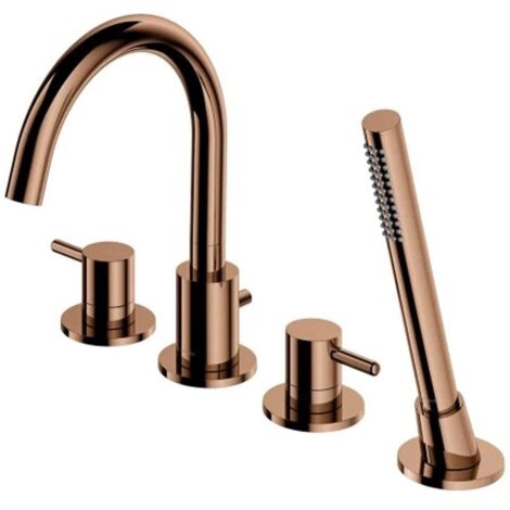 OMNIRES Y - Wannenrandarmatur, 4-Loch Montage, Kupfer Y1232CP