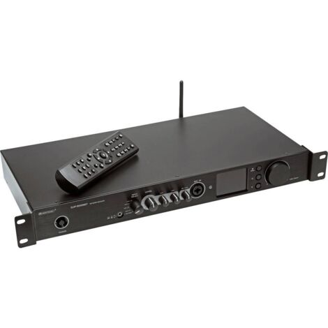 Omnitronic DJP-900NET Amplificatore PA Bluetooth®, DAB+, Internetradio, WLAN Potenza RMS per canale a 4 Ohm: 460 W