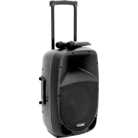 Omnitronic MES-15BT2 Altoparlante portatile PA 38 cm 15 pollici rete elettrica, a batteria ricaricabile 1 pz.