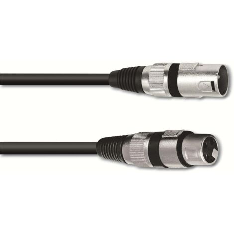 OMNITRONIC XLR-Kabel 3-polig, 20 m, schwarz