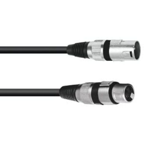 OMNITRONIC XLR-Kabel 3-polig, 5 m, schwarz