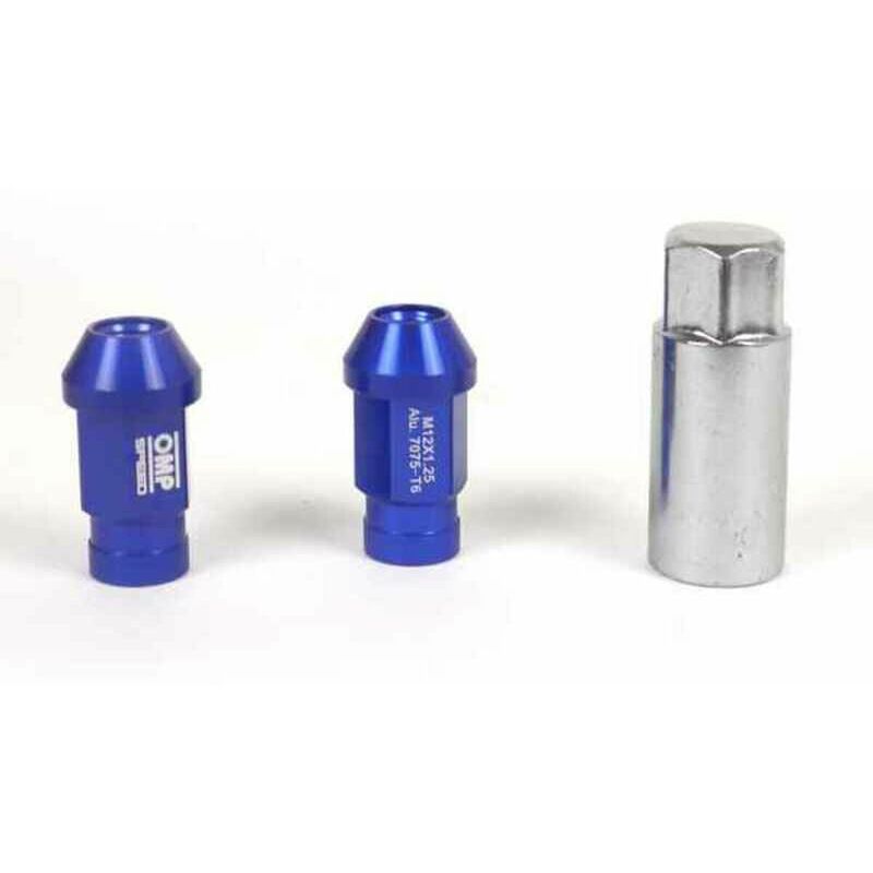 

Set Tuercas 7075 40 mm M12 x 1,50 20 uds Azul - OMP