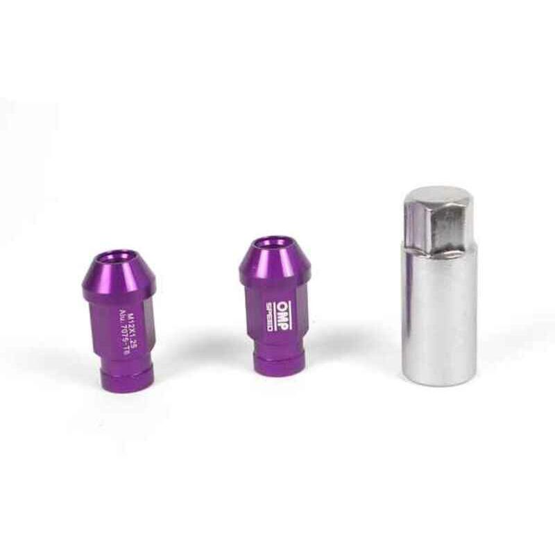 

Set Tuercas 7075 40 mm M12 x 1,50 20 uds Violeta - OMP