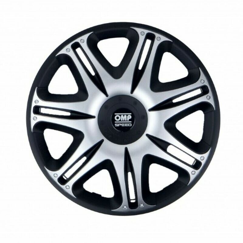 

Tapacubos Ghost Speed Negro Plateado 15' (4 uds) - OMP