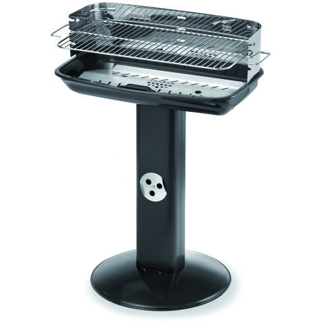 Ompagrill BARBECUE C/PARAVENTO 60-40 VENUS INOX griglia acciaio cromato cm. 60x36 - H cm. 86