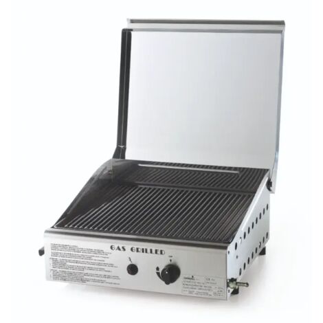 Ompagrill Barbecue Plancha Single con Coperchio