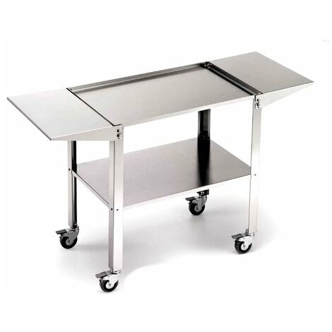 Carrello acciaio inox con ruote