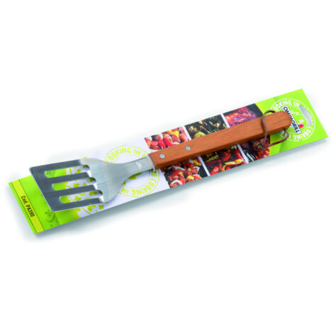 Ompagrill PALETTA IN ACCIAIO INOX DA C/MANICO IN LEGNO cm. 39