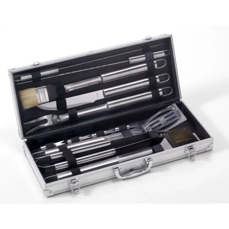 OMPAGRILL SRL Valigetta Utensili Per Barbecue 12 Pezzi